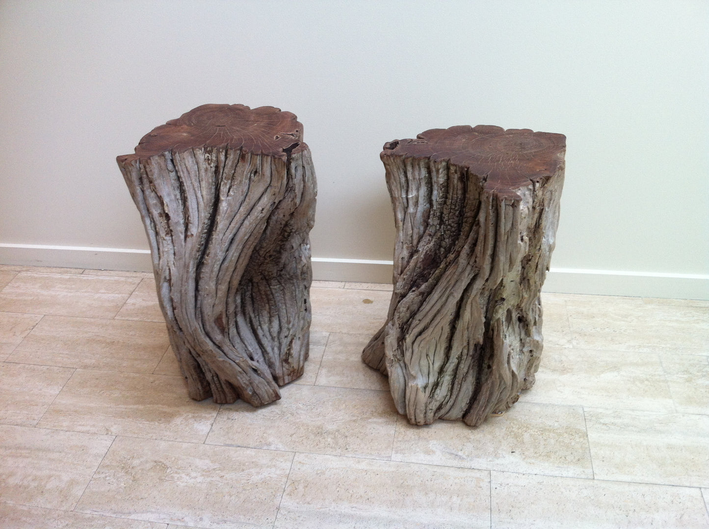 "Log Side Tables for Sophie" 2015
