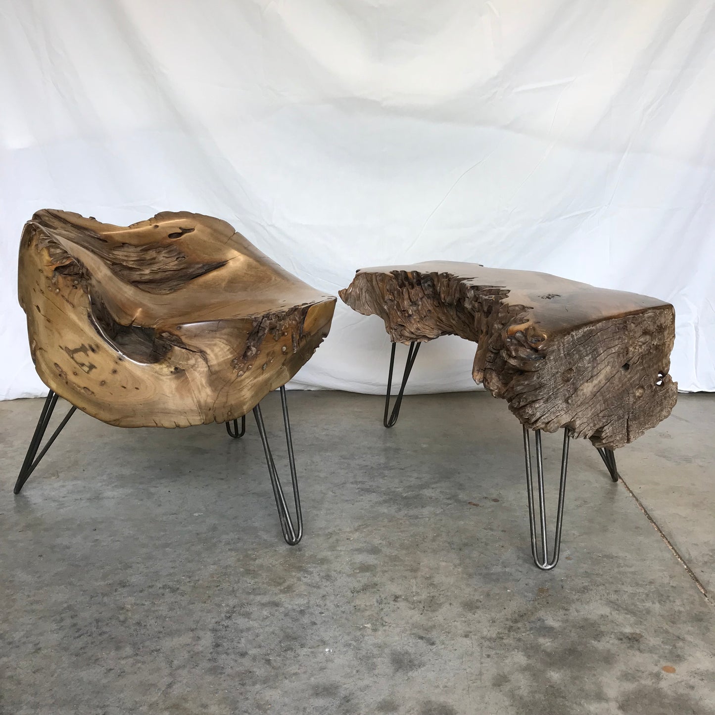 "Stool and Side Table" 2018
