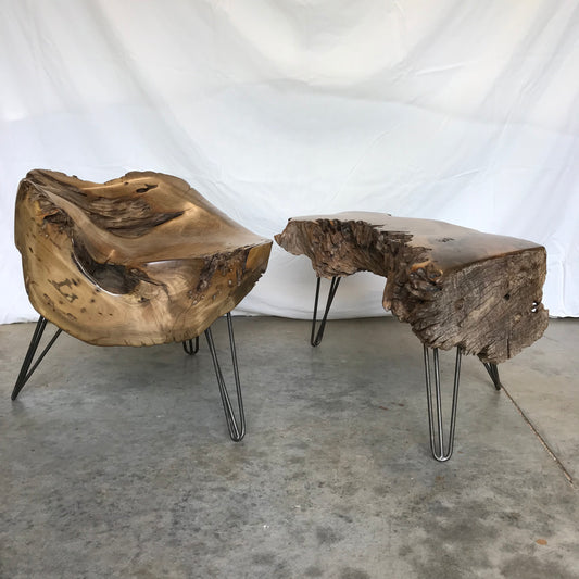 "Stool and Side Table" 2018